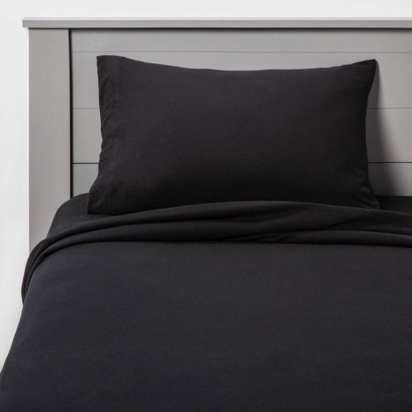 Room Essentials Bedding King Jersey Sheet Set Black Room Essentials